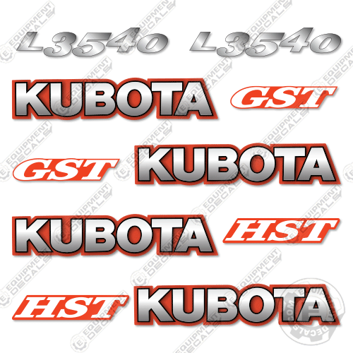 Fits Kubota L3540 Decal Kit Tractor
