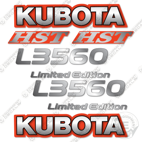 Fits Kubota L3560 Limited Edition Decal Kit Tractor