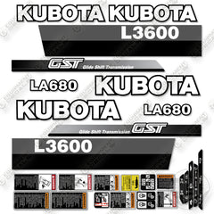 Fits Kubota L3600 Decal Kit Tractor