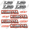 Image of Kubota L39 Decal Kit Backhoe Wheel Loader - Aftermarket Kit