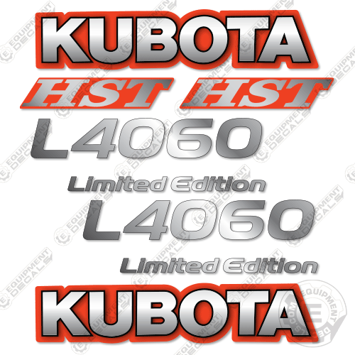 Fits Kubota L4060 Limited Edition Decal Kit Tractor