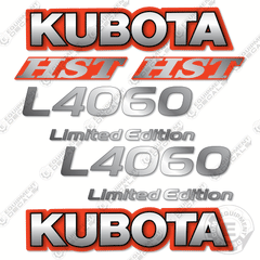 Fits Kubota L4060 Limited Edition Decal Kit Tractor