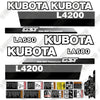 Image of Fits Kubota L4200 Decal Kit Tractor