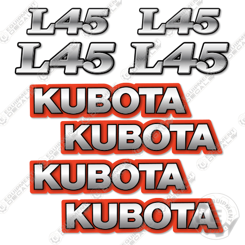 Fits Kubota L45 Decal Kit Backhoe