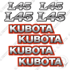 Fits Kubota L45 Decal Kit Backhoe