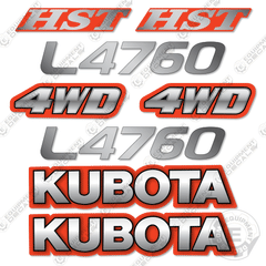 Fits Kubota L4760 HST Decal Kit Tractor