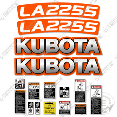 Fits Kubota LA2255 Decal Kit Front End Loader Attachment