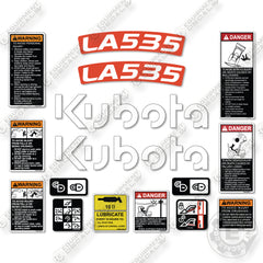 Fits Kubota LA535 Decal Kit Compact Tractor