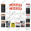 Image of Fits Kubota LA535 Decal Kit Compact Tractor