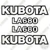 Image of Fits Kubota LA680 Decal Kit Tractor