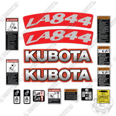 Fits Kubota LA844 Decal Kit Tractor Front End Loader Attachment