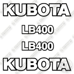 Kubota LB400 Decal Kit Compact Tractor - Aftermarket Kit