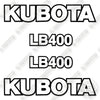 Image of Kubota LB400 Decal Kit Compact Tractor - Aftermarket Kit