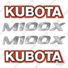 Image of Kubota M100X Decal Kit Tractor - Aftermarket Kit