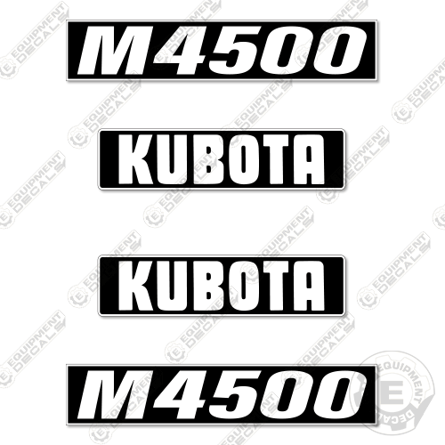 Fits Kubota M4500 Decal Kit Tractor