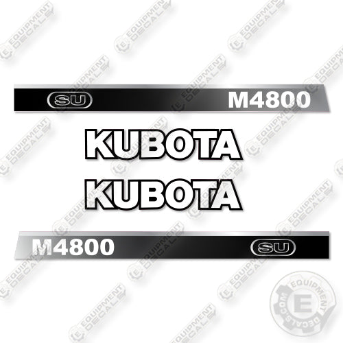 Fits Kubota M4800 SU Decal Kit Tractor