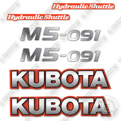 Kubota M5-091 Decal Kit Utility Tractor - Aftermarket Kit