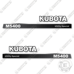 Fits Kubota M5400 Decal Kit Tractor (Utility Special)