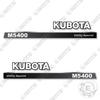 Image of Fits Kubota M5400 Decal Kit Tractor (Utility Special)