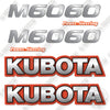 Image of Fits Kubota M6060 Decal Kit Tractor