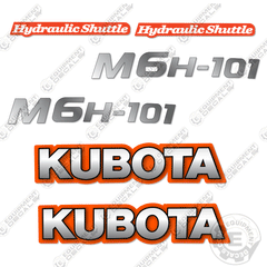 Fits Kubota M6H-101 Decal Kit Tractor Attachment