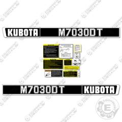 Fits Kubota M7030DT Decal Kit Tractor