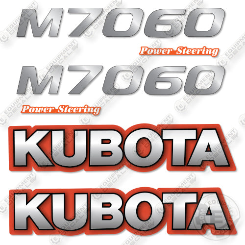Fits Kubota M7060 Decal Kit Tractor