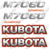 Image of Fits Kubota M7060 Decal Kit Tractor