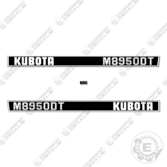 Fits Kubota M8950DT Decal Kit Tractor
