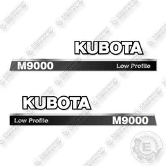 Fits Kubota M9000 Low Profile Decal Kit Tractor