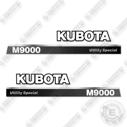 Fits Kubota M9000 Utility Special Decal Kit Tractor