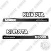 Image of Fits Kubota M9000 Utility Special Decal Kit Tractor