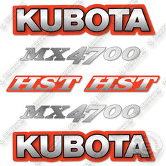 Fits Kubota MX4700 Decal Kit Tractor