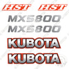 Image of Fits Kubota MX5800 HST Decal Kit Tractor