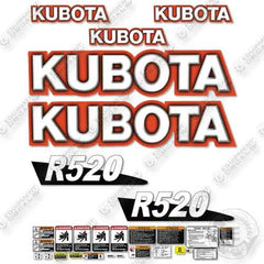 Fits Kubota R520 Decal Kit Wheel Loader - New Style!