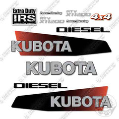 Fits Kubota RTV X1120D Utility Vehicle Decal Kit