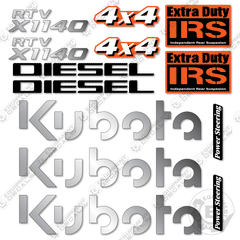 Fits Kubota RTV X1140 Decal Kit Utility Vehicle