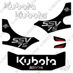 Fits Kubota SSV75 Decal Kit Skid Steer (2022+)