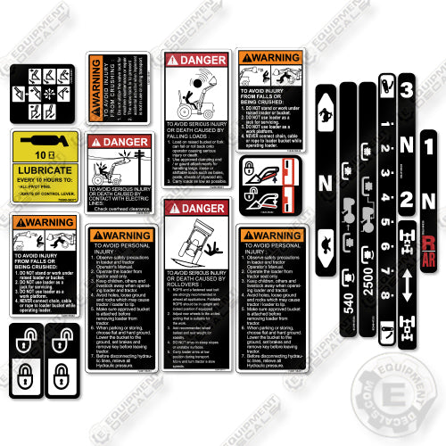 Fits Kubota Decal Kit Tractor Lever