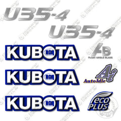 Fits Kubota U35-4 Decal Kit Mini Excavator (Custom For RDH)