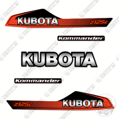 Fits Kubota Z125E Decal Kit Mower