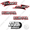 Image of Fits Kubota ZD323 Decal Kit Mower