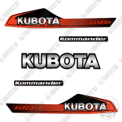 Fits Kubota ZG123S Decal Kit Mower
