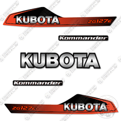 Fits Kubota ZG127E Decal Kit Mower