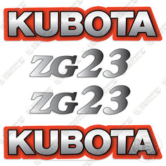 Fits Kubota ZG23 Decal Kit Mower