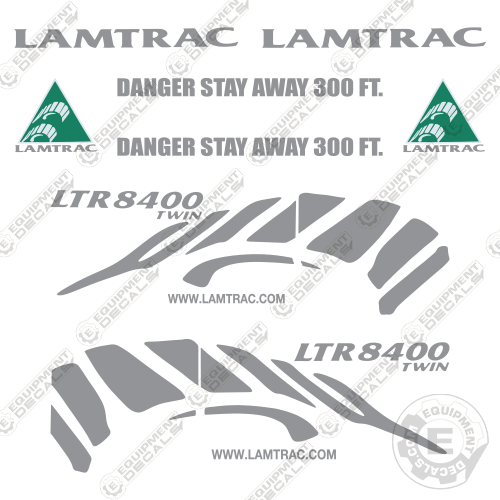 Fits Lamtrack LTR8400 Twin Decal Kit Mulcher