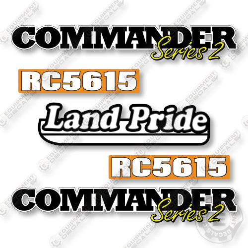 Land Pride RC5615 Decal Kit Rotary Cutter -Aftermarket Kit