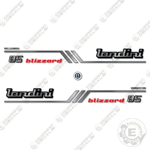 Landini 85 Blizzard Decal Kit Tractor - Aftermarket Kit