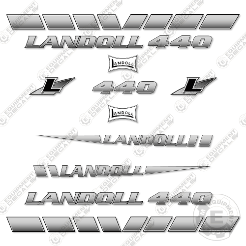 Fits Landoll 440 Decal Kit Trailer (3M REFLECTIVE VINYL) – Equipment Decals