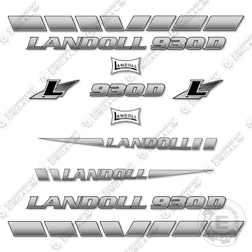 Fits Landoll 930D Decal Kit Trailer (3M REFLECTIVE VINYL)